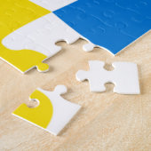 Helles, farbiges Puzzleteil-Muster Puzzle (Seite)