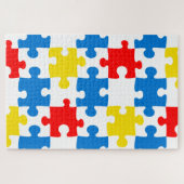Helles, farbiges Puzzleteil-Muster Puzzle (Horizontal)