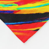 Helles, farbiges Spiralmuster Fleecedecke (Ecke)