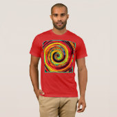 Helles, farbiges Spiralmuster T-Shirt (Vorne ganz)