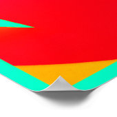 Helles, farbiges und feines Design Poster (Ecke)