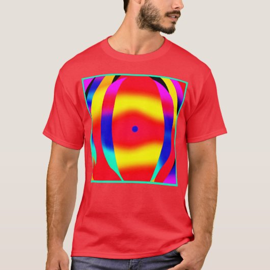 Helles, farbiges und feines Design T-Shirt (Vorderseite)