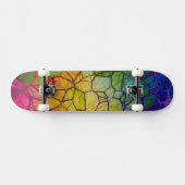 Helles, farbiges Web Abstrakt Skateboard (Horizontal)