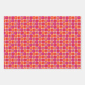 Helles Farbmuster der Blume Geschenkpapier Set (Vorderseite 3)