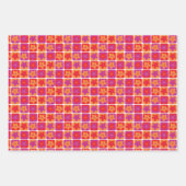 Helles Farbmuster der Blume Geschenkpapier Set (Vorderseite 2)