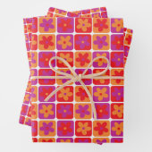 Helles Farbmuster der Blume Geschenkpapier Set (Beispiel)