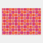 Helles Farbmuster der Blume Geschenkpapier Set (Vorderseite)