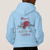 Helles Faulenzen Weihnachten Hoodie (Rückseite)