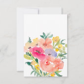 Helles, feines bohansardenes Brautparty Dankeskarte (Rückseite)