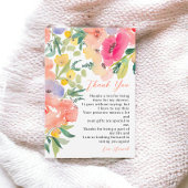 Helles, feines bohansardenes Brautparty Dankeskarte