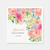 Helles, feines bohansardenes Brautparty Serviette (Vorderseite)