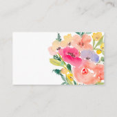 Helles, feines Buch des Blumengartens Begleitkarte (Rückseite)