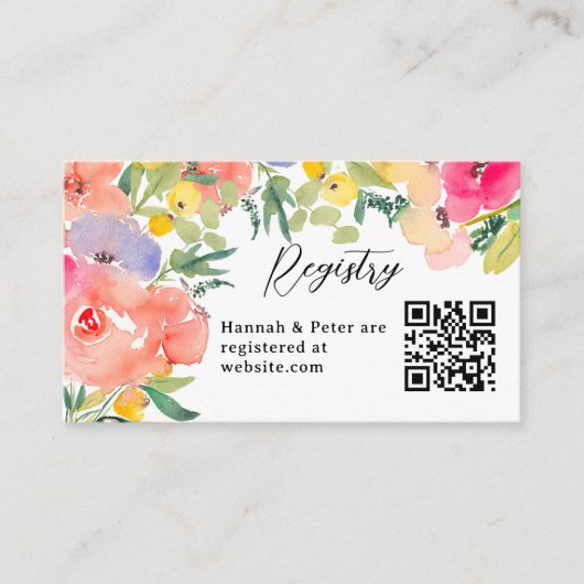 Helles, feines Buch des Blumengartens Begleitkarte (Vorderseite)