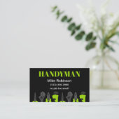 Helles, feines Handyman Business Cards Design Visitenkarte (Stehend Vorderseite)