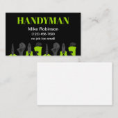 Helles, feines Handyman Business Cards Design Visitenkarte (Vorne/Hinten)