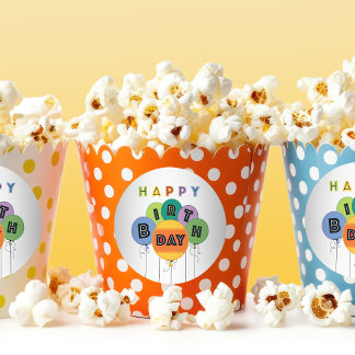 Helles festliches Glück Geburtstagsballons Runder Aufkleber