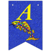 Helles festliches Glück zum Geburtstag Abstrakter Wimpelkette (Zweite Fahne)