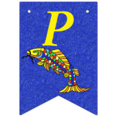 Helles festliches Glück zum Geburtstag Abstrakter Wimpelkette (Dritte Fahne)