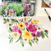 Helles, fett formatiertes Brautparty von Blume Dankeskarte