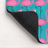 Helles Flamingo-Muster | addieren Ihre Initiale Mousepad (Ecke)