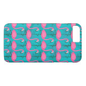 Helles Flamingo-Muster Case-Mate iPhone Hülle (Rückseite (Horizontal))