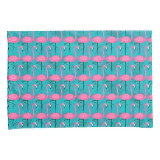 Helles Flamingo-Muster Kissenbezug (Vorderseite-Rechts)