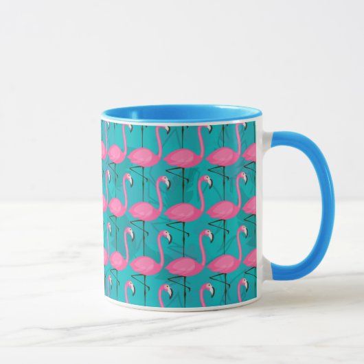 Helles Flamingo-Muster Tasse (Rechts)