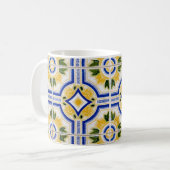 Helles Fliesenmuster, Portugal Kaffeetasse (Vorderseite Links)