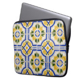 Helles Fliesenmuster, Portugal Laptopschutzhülle (Vorderseite Links)