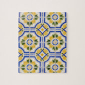 Helles Fliesenmuster, Portugal Puzzle (Vertikal)