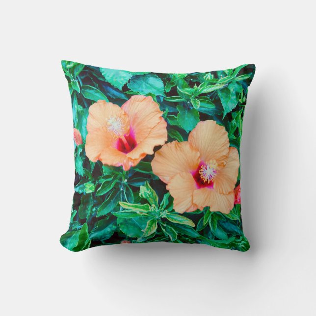 Helles, florales Kissen (Vorderseite)