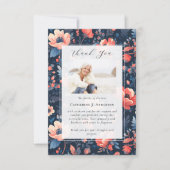 Helles Foto Beileid Beerdigung Gedenkstätte Dankeskarte (Vorderseite)