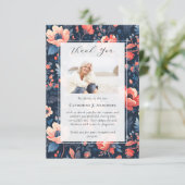 Helles Foto Beileid Beerdigung Gedenkstätte Dankeskarte (Stehend Vorderseite)