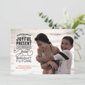 Helles Foto Feiertagskarte (Stehend Vorderseite)