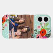Helles Foto für Blüten und Punkte Case-Mate iPhone Hülle (Rückseite (Horizontal))