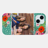 Helles Foto für Blüten und Punkte Case-Mate iPhone Hülle (Rückseite (Horizontal))