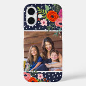 Helles Foto für Blüten und Punkte Case-Mate iPhone Hülle (Rückseite)