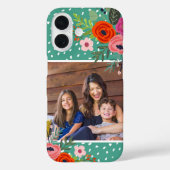 Helles Foto für Blüten und Punkte Case-Mate iPhone Hülle (Rückseite)