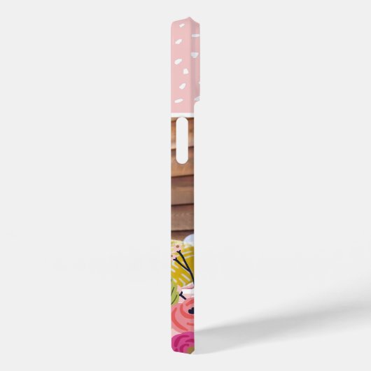 Helles Foto für Blüten und Punkte Case-Mate iPhone Hülle (Rückseite / Rechts)