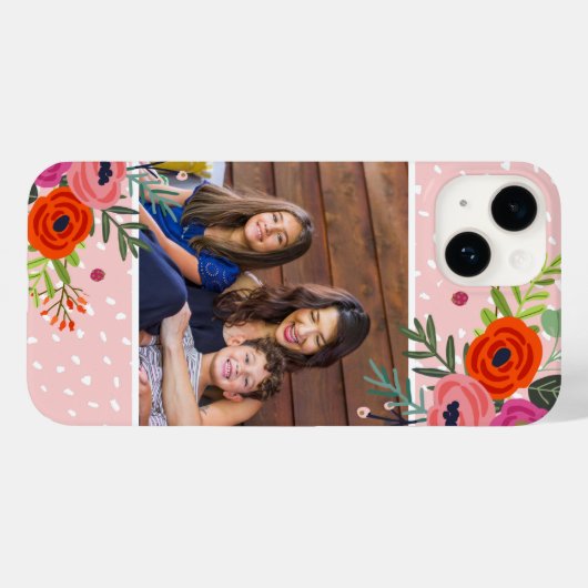 Helles Foto für Blüten und Punkte Case-Mate iPhone Hülle (Rückseite (Horizontal))