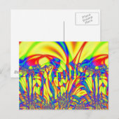 Helles Fraktal Art Postkarte (Vorne/Hinten)