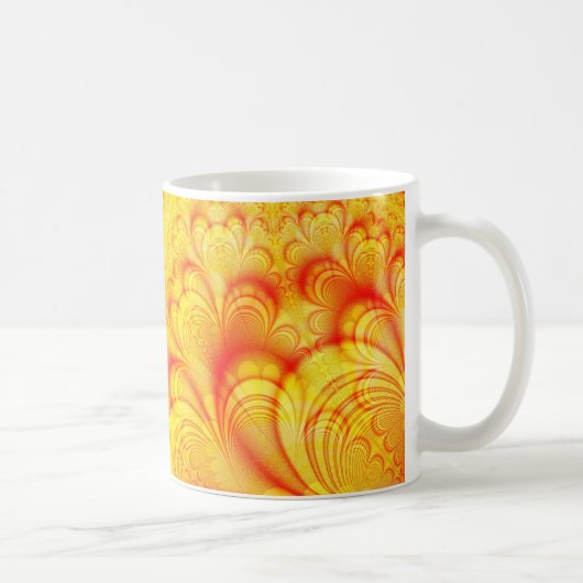 Helles Fraktal Kunst und Kultur Kaffeetasse (Rechts)