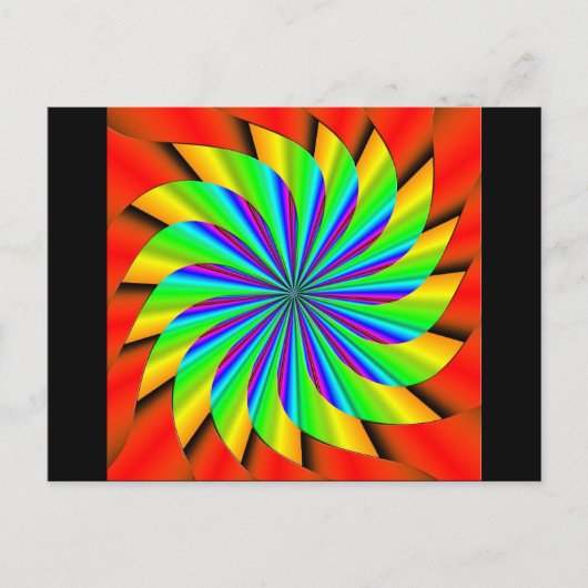 Helles Fraktal Postkarte (Vorderseite)