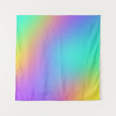 Helles Freeform Rainbow Gradient Tapestory Wandteppich (Vorderseite (Horizontal))