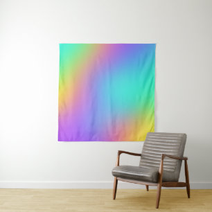 Helles Freeform Rainbow Gradient Tapestory Wandteppich