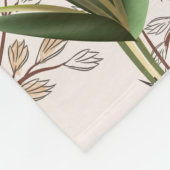 Helles Frühlingsfeld. Romantisches Muster Fleecedecke (Ecke)