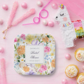 Helles Garden Frühlingsblumen Sommer Brautparty Pappteller (Party)