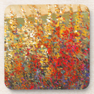 Helles Garten-Wandgemälde der Frühlings-Wildblumen Getränkeuntersetzer