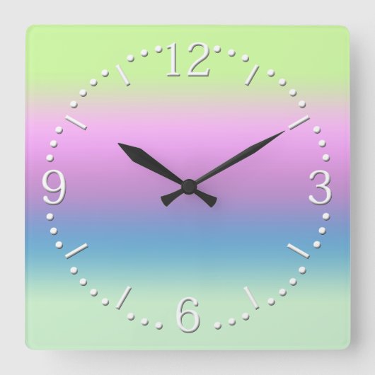 Helles Gefälle, große Uhr (Vorderseite)