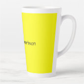 Helles Gelb Einfach Elegant Professionell Modern Milchtasse (Rechts)